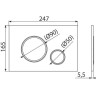 Кнопка управления ALCAPLAST M775 для скрытых систем инсталляции